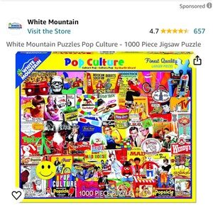 White Mountain Puzzles Pop Culture - 1000 Piece Jigsaw Puzzle Brand New Sealed